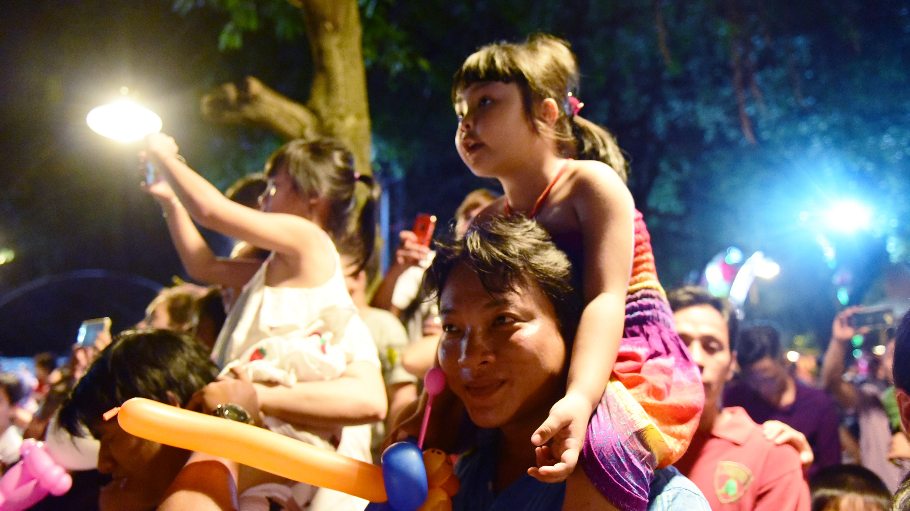 Đông đảo du khách đến Đầm Sen xem pháo hoa - Ảnh 2. Đông đảo du khách đến Đầm Sen xem pháo hoa - Ảnh 2.