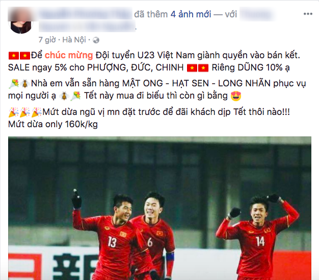 Trà sữa, rạp chiếu phim giảm giá mừng U-23 VN chiến thắng - Ảnh 4.