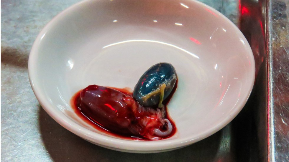 Tim rắn hổ mang còn đập vào top món ăn kinh dị nhất thế giới - Ảnh 4. Tim rắn hổ mang còn đập vào top món ăn kinh dị nhất thế giới - Ảnh 4.