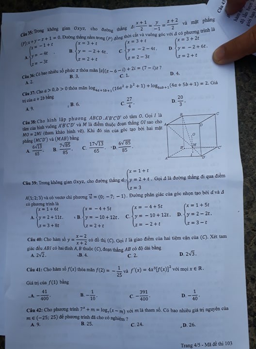 Thí sinh than đề thi toán THPT quốc gia dài và khó, nhiều em bật khóc - Ảnh 20. Thí sinh than đề thi toán THPT quốc gia dài và khó, nhiều em bật khóc - Ảnh 20.
