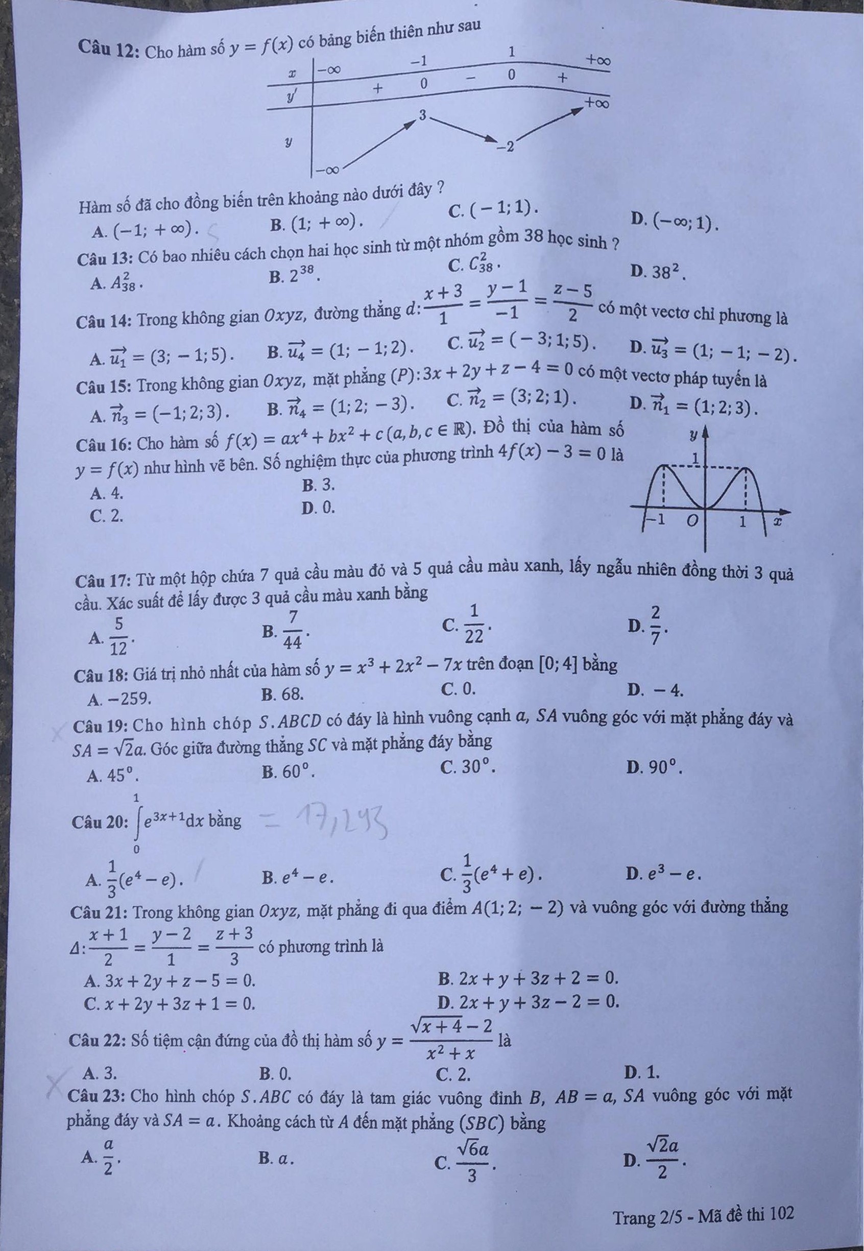 Thí sinh than đề thi toán THPT quốc gia dài và khó, nhiều em bật khóc - Ảnh 13. Thí sinh than đề thi toán THPT quốc gia dài và khó, nhiều em bật khóc - Ảnh 13.