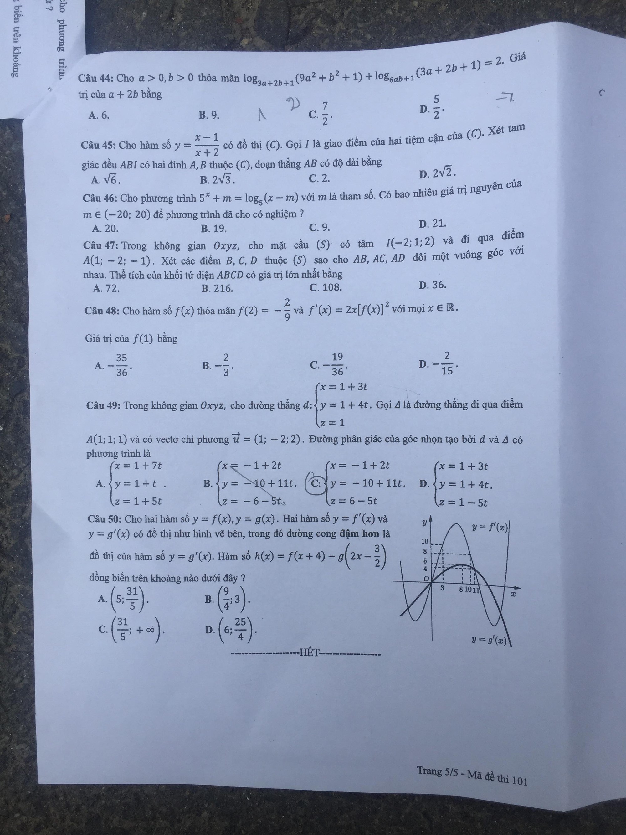 Thí sinh than đề thi toán THPT quốc gia dài và khó, nhiều em bật khóc - Ảnh 11. Thí sinh than đề thi toán THPT quốc gia dài và khó, nhiều em bật khóc - Ảnh 11.