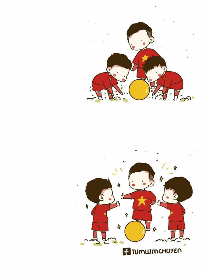 Loạt hình vẽ đáng yêu về hành trình đáng nhớ của U23 Việt Nam - Ảnh 8. Loạt hình vẽ đáng yêu về hành trình đáng nhớ của U23 Việt Nam - Ảnh 8.