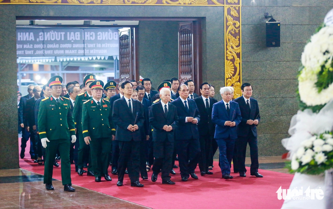 Lễ viếng Đại tướng Lê Văn Dũng, nguyên Chủ nhiệm Tổng cục Chính trị Quân đội nhân dân Việt Nam - Ảnh 1.