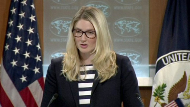 Phát ngôn viên Bộ Ngoại giao Mỹ Marie Harf - Ảnh: AFP