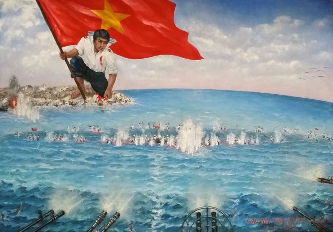 Bức tranh Gạc Ma - vòng tròn bất tử của Bùi Lệ Trang