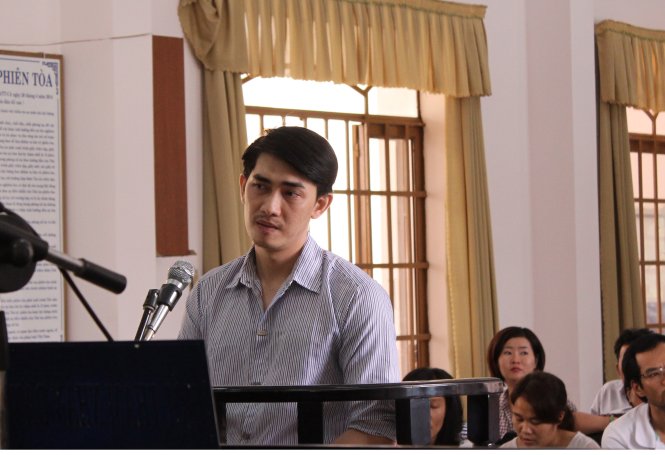 *Chú thích ảnh: Bị cáo Phạm Châu Tony tại phiên tòa. Ảnh: Tuyết Mai