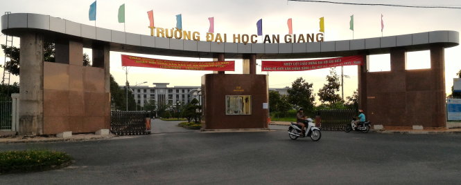 Trường ĐH An Giang có mặt bằng và cơ sở vật chất rất khang trang, to đẹp - Ảnh: Đ.VỊNH