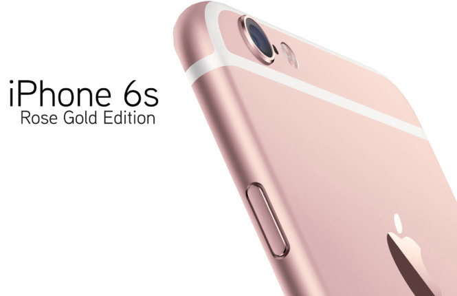 iPhone 6S màu vàng hồng (Rose Gold) mới được Apple giới thiệu - Ảnh: Apple