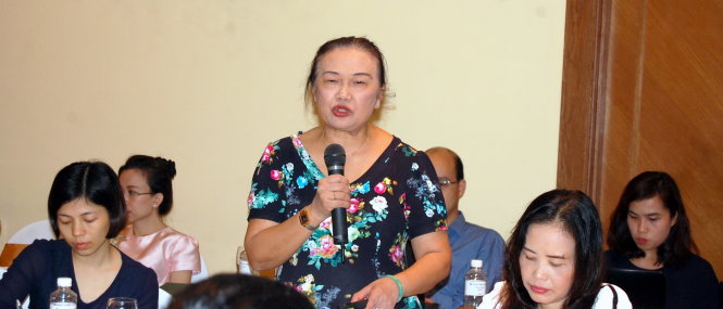 Theo bà Nguyễn Thị Cúc - chủ tịch Hội Tư vấn thuế, cần có quy định về chế độ kế toán đơn giản cho doanh nghiệp nhỏ và vừa - Ảnh: C.Luận