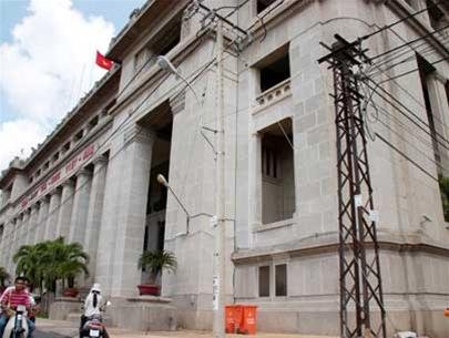 Trụ sở Ngân hàng quốc gia (nay là Ngân hàng Nhà nước VN tại TP.HCM) - nơi cất giữ 16 tấn vàng vào tháng 4-1975 - Ảnh: N.C.T.