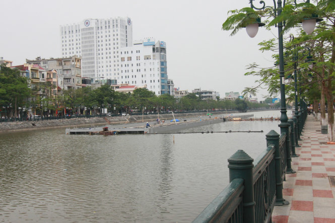 Dự án hệ thống trình diễn nhạc nước tại khu vực lòng hồ Tam Bạc trị giá 200 tỉ đồng.
