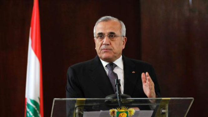 Cựu tổng thống Li-băng Michel Sleiman Ảnh: Reuters