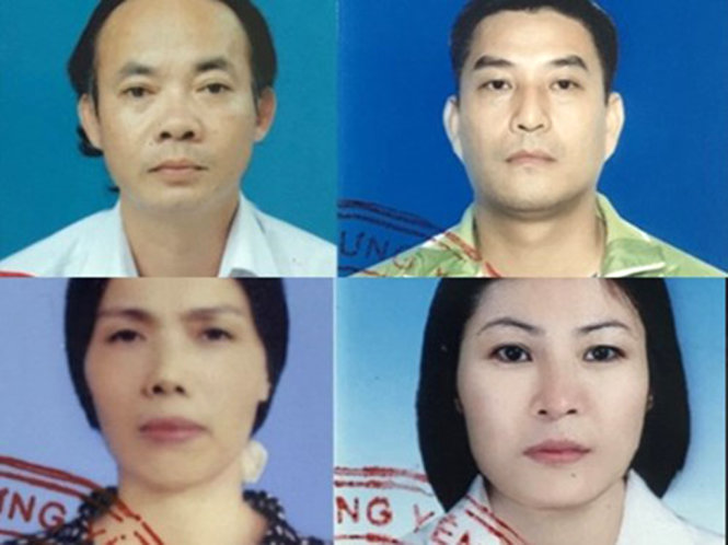 Các đối tượng trong đường dây lập khống giấy khám sức khỏe - Ảnh: Cơ quan công an cung cấp