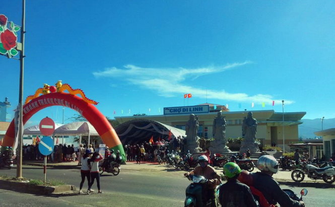Chợ Di Linh mới được khánh thành ngày 27-12, thay thế chợ cũ đã xuống cấp - Ảnh: ANH KHOA