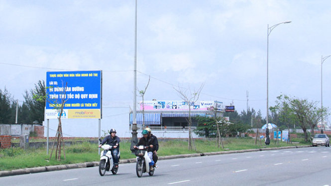 Khu đất mà ông Lý Phước Cang đứng tên mua ở ven biển Đà Nẵng - Ảnh: H.Khá