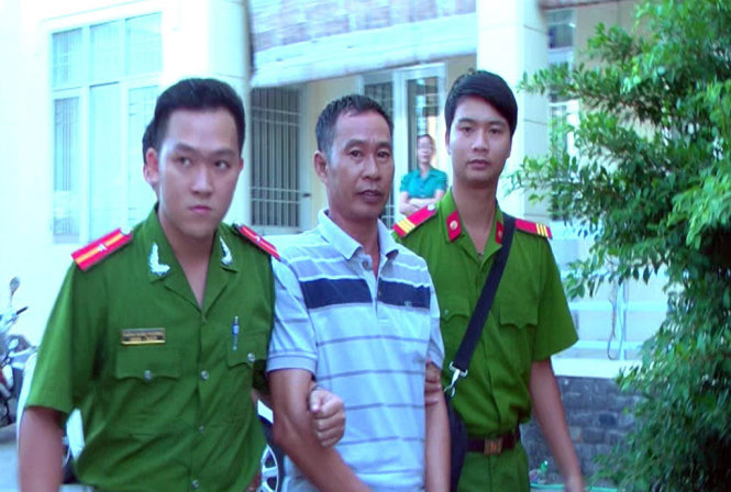 Đỗ Văn Tạo lúc bị bắt - Ảnh: Q.Giang.