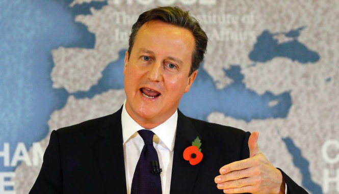 Thủ tướng David Cameron tự tin sẽ đạt được một thỏa thuận với EU vào tháng 2 tăng thêm quyền tự chủ cho nước Anh - Ảnh: Reuters