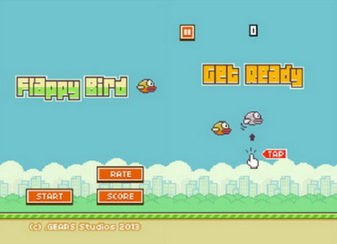 Giao diện trò chơi Flappy Bird
