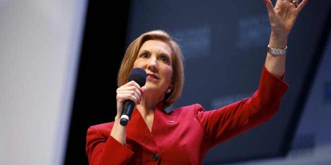 Bà Carly Fiorina, cựu giám đốc Hewlett-Packard vừa quyết định từ bỏ cuộc đua vào Nhà Trắng - Ảnh: Reuters