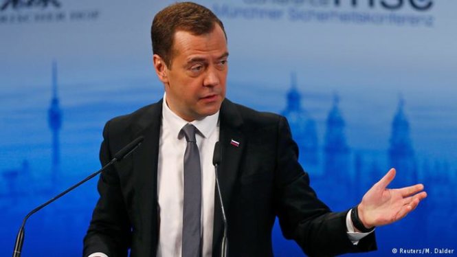 Thủ tướng Nga Dmitry Medvedev - Ảnh: Reuters
