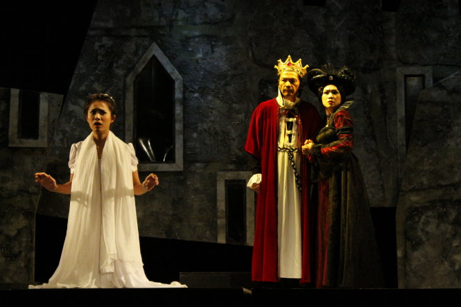 Vở kịch Hamlet của Nhà hát Kịch Việt Nam - Ảnh: Đức Triết