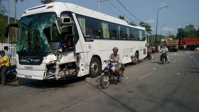 Hiện trường vụ tai nạn - Ảnh bạn đọc cung cấp