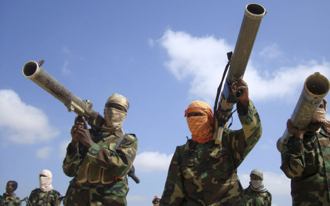 Các phiến quân Shabab - Ảnh: Telegraph