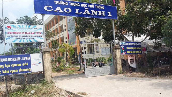 Trường THPT Cao Lãnh 1 - Ảnh: Ngọc Tài