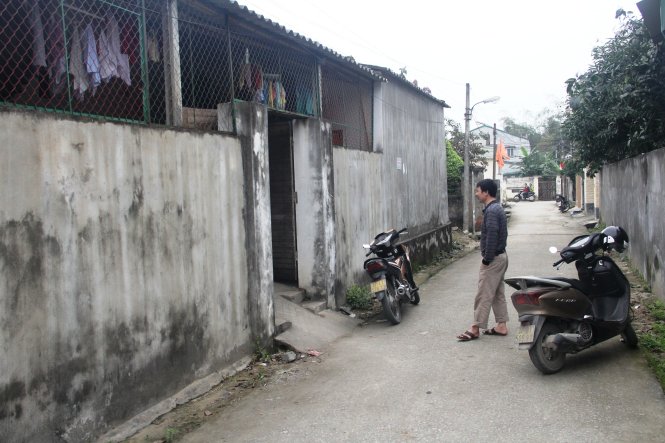 Dãy nhà trọ chị Anh ở - nơi xảy ra sự việc - Ảnh: Hưng Khánh