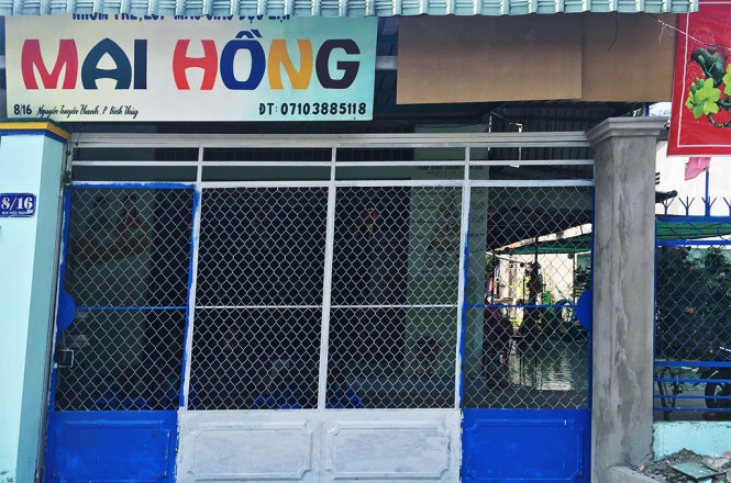 Nhóm trẻ gia đình Mai Hồng nơi xảy ra sự việc