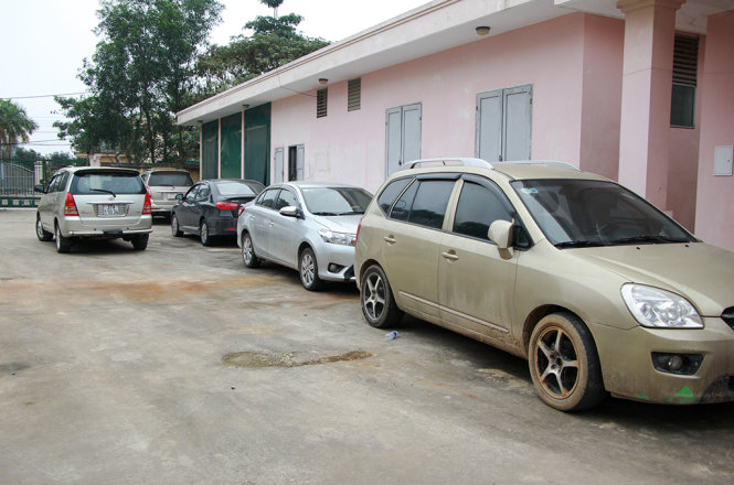 Công an Nghệ An đã thu hồi được 18 chiếc ôtô trong vụ án - Ảnh: Doãn Hòa