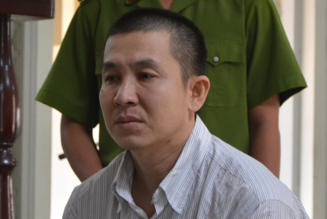 Thương tại phiên tòa ngày 17-3 - Ảnh: AN LONG
