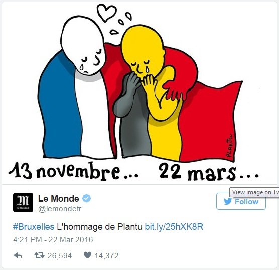 Ảnh: Twitter của báo Le Monde