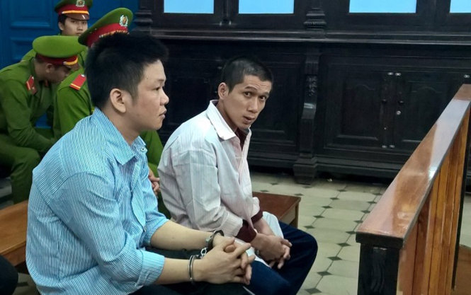 Bị cáo Cường tại tòa