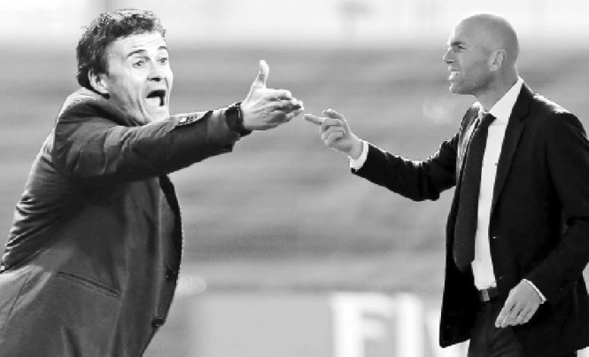 Luis Enrique và Zinedine Zidane đối đầu hấp dẫn - Ảnh: en.dove.rw