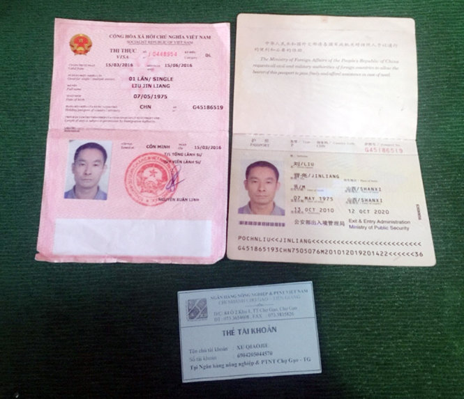 Hộ chiếu của một đối tượng kinh doanh không có giấy phép