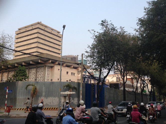Thư viện Khoa học tổng hợp TP.HCM mong muốn được sử dụng khu đất số 8 Nguyễn Trung Trực, sát bên cạnh - do Công ty cổ phần xây dựng Bắc Nam 79 thuê - để làm thư viện thiếu nhi - Ảnh: N.Hà