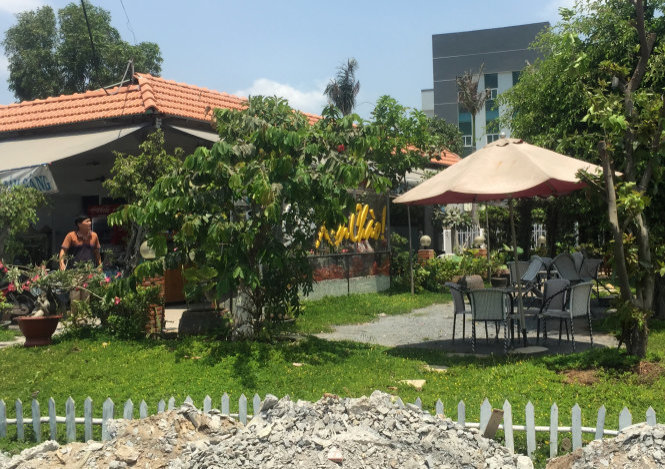 Quán cà phê Xin Chào của ông Nguyễn Văn Tấn - Ảnh: Gia Minh