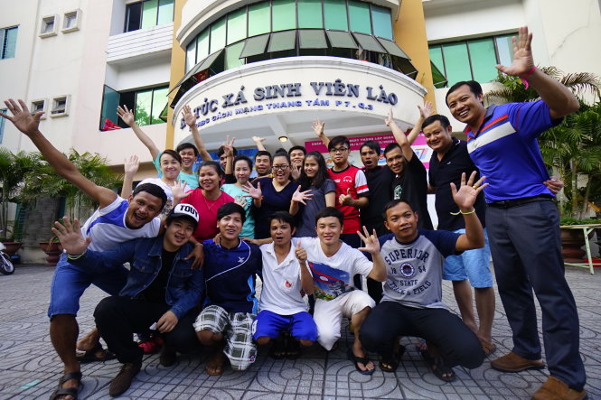 Ký túc xá sinh viên Lào trên đường Cách Mạng Tháng 8, Q.3, TP.HCM - Ảnh: Quang Định