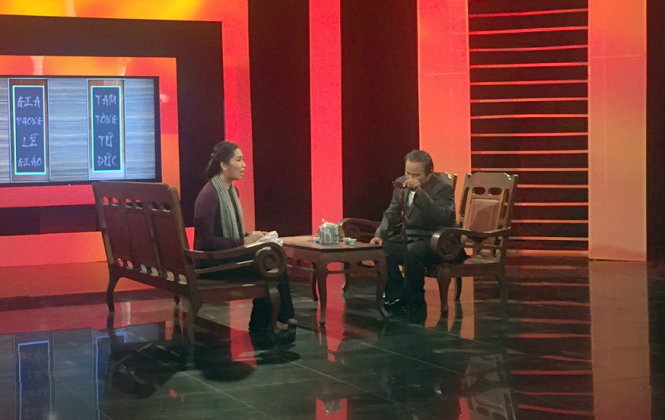 Một cảnh của vở Tô Ánh Nguyệt trong tập phát sóng đầu tiên - Ảnh: VTV9