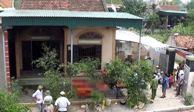 Ngôi nhà nơi xảy ra vụ cháy - Ảnh: Doãn Hòa