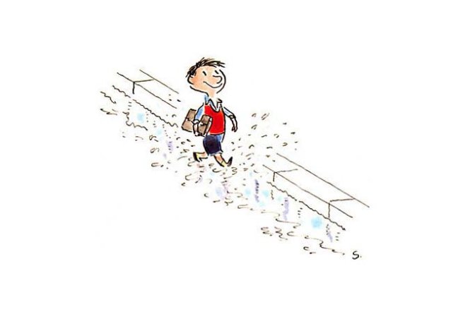 Nhóc Nicolas - một trong các nhân vật văn học thiếu nhi trứ danh - trở thành đề tài sáng tác cho các cây cọ nhí ở TP.HCM - Ảnh tư liệu