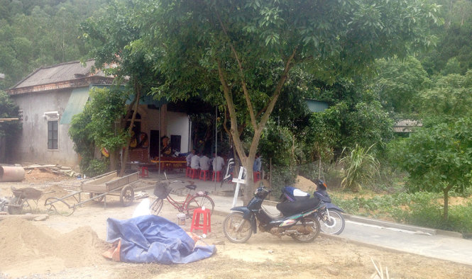 Gia đình ông Châu - nơi xảy ra vụ việc - Ảnh: T.Tiên