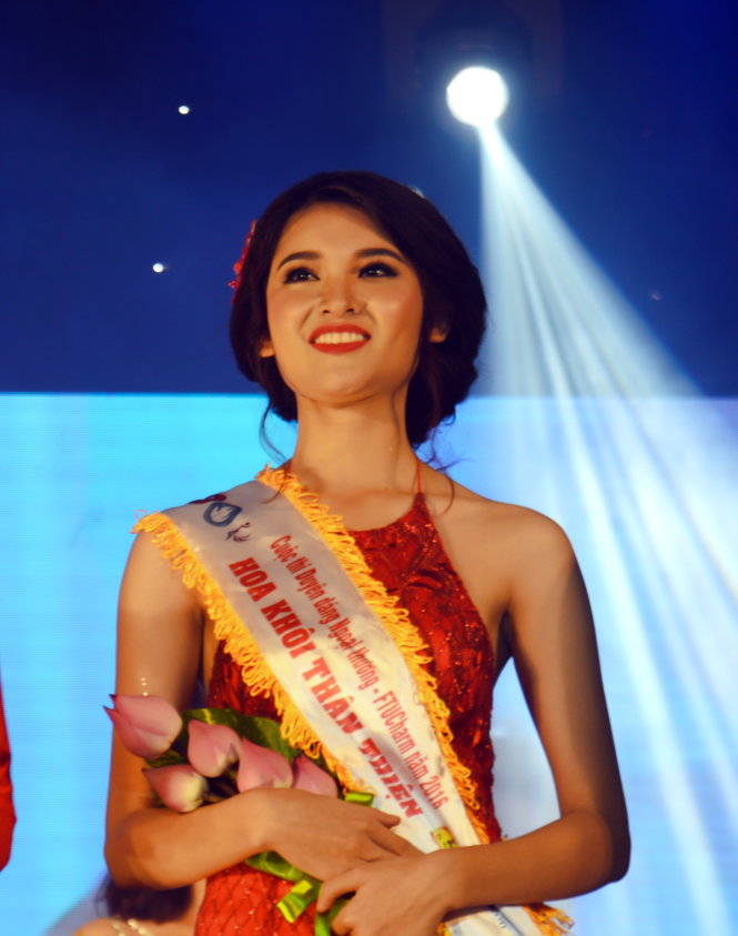 Hoa khôi Huỳnh Thị Thùy Dung - Ảnh: C.T.