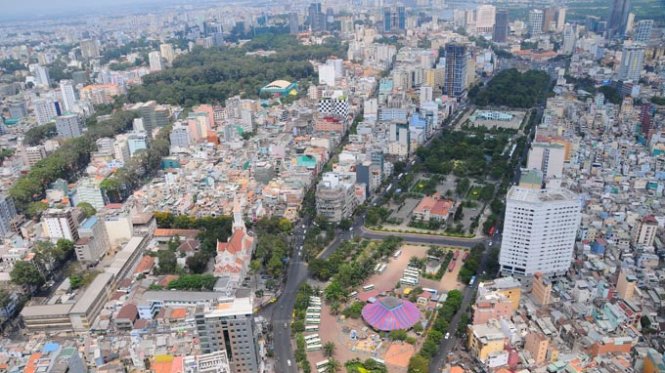 Công viên 23-9 là một trong những điểm mà tuyến xe buýt điện sẽ chạy qua - Ảnh: T.T.D