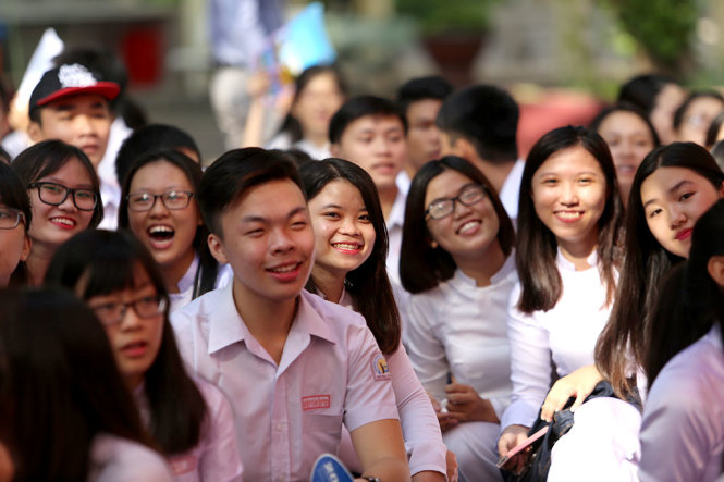 Mỗi ngày đến trường là một niềm vui, đó là ước mong của nhiều phụ huynh cũng như học sinh - Ảnh: NHƯ HÙNG
