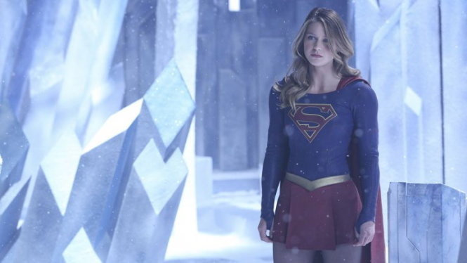 Melissa Benoist trong vai nữ siêu nhân - Ảnh: CBS