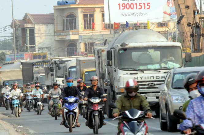 Nút giao ngã tư Vũng Tàu là một trong những điểm nóng về kẹt xe tại Đồng Nai - Ảnh: A Lộc