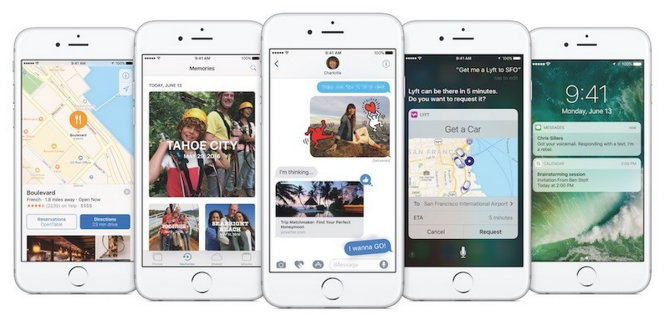 iOS 10 là bản cập nhật lớn mang tới rất nhiều những tính năng mới trong các ứng dụng - Ảnh: Apple
